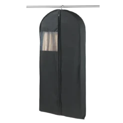 Large housse pour vêtements en polypropylène noir imperméable