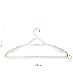 Lot de 2 cintres en plastique antiglisse