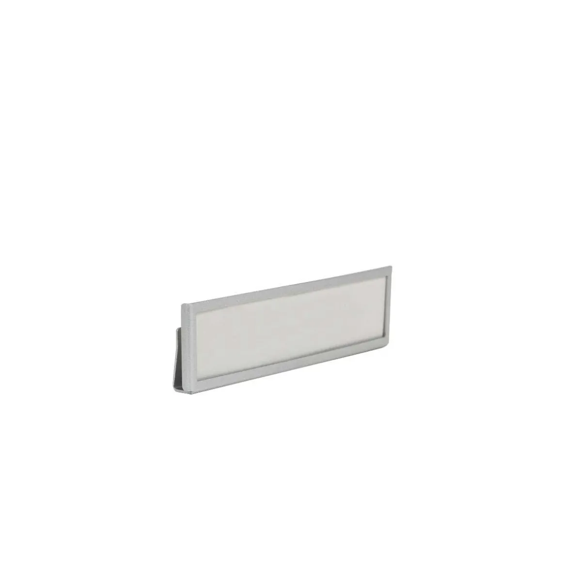 Lot de 4 porte étiquettes à clipser en métal