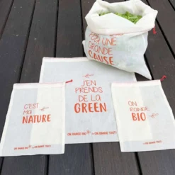 Lot de 4 sacs à vrac bio et originaux