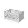 Mini Cagette en plastique gris clair empilable et pliable