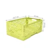 Mini Cagette en plastique vert anis empilable et pliable