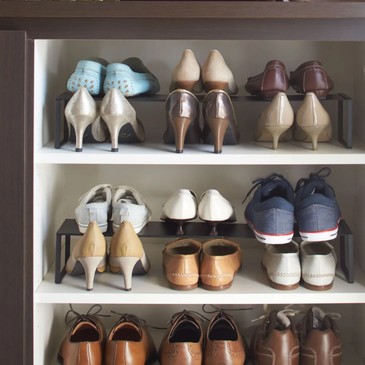 Mini étagère à chaussures pour placard