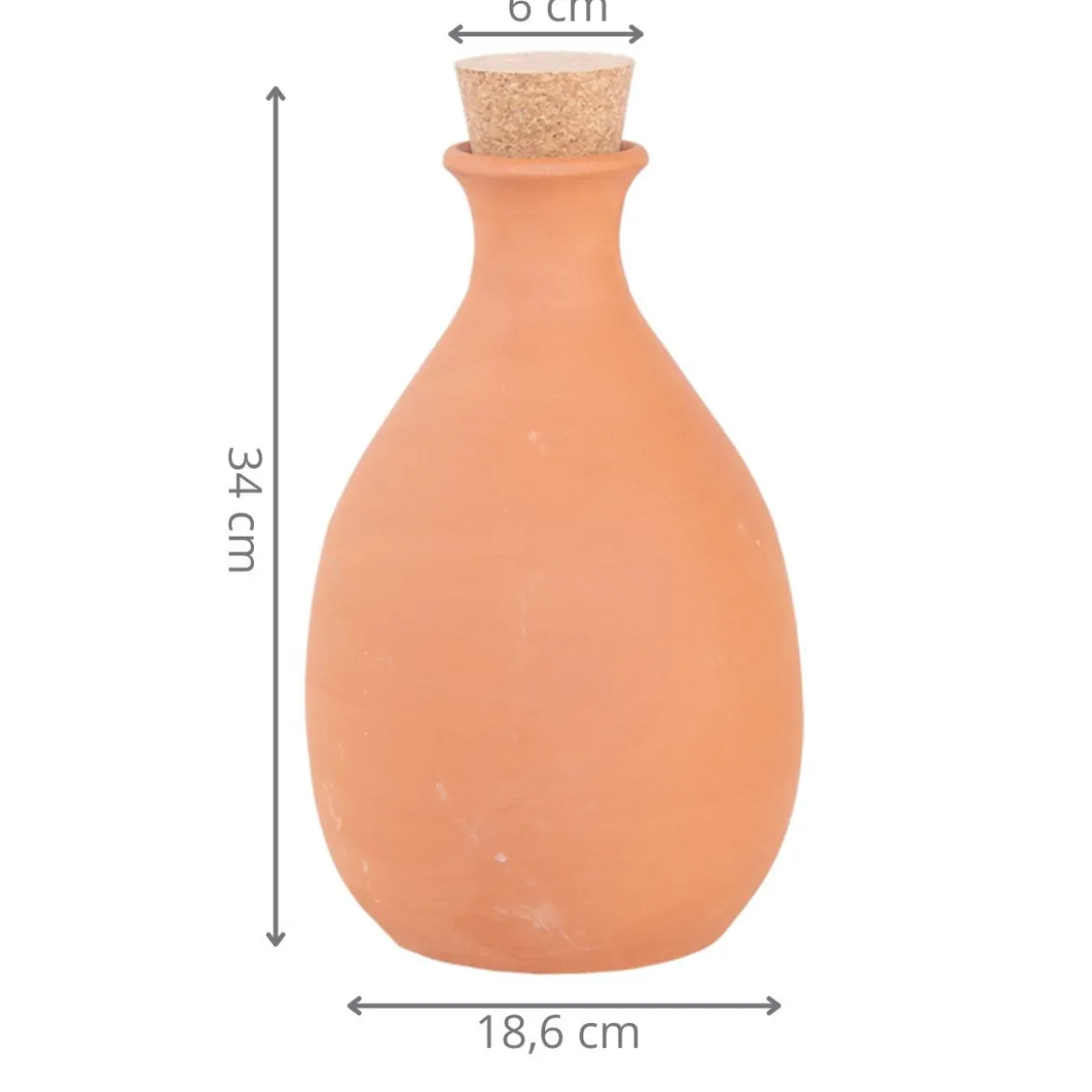 Olla à planter en terre cuite 4 litres