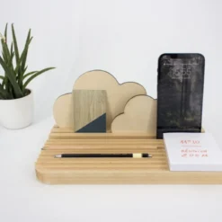 Organisateur de bureau pour tablette et téléphone made in France