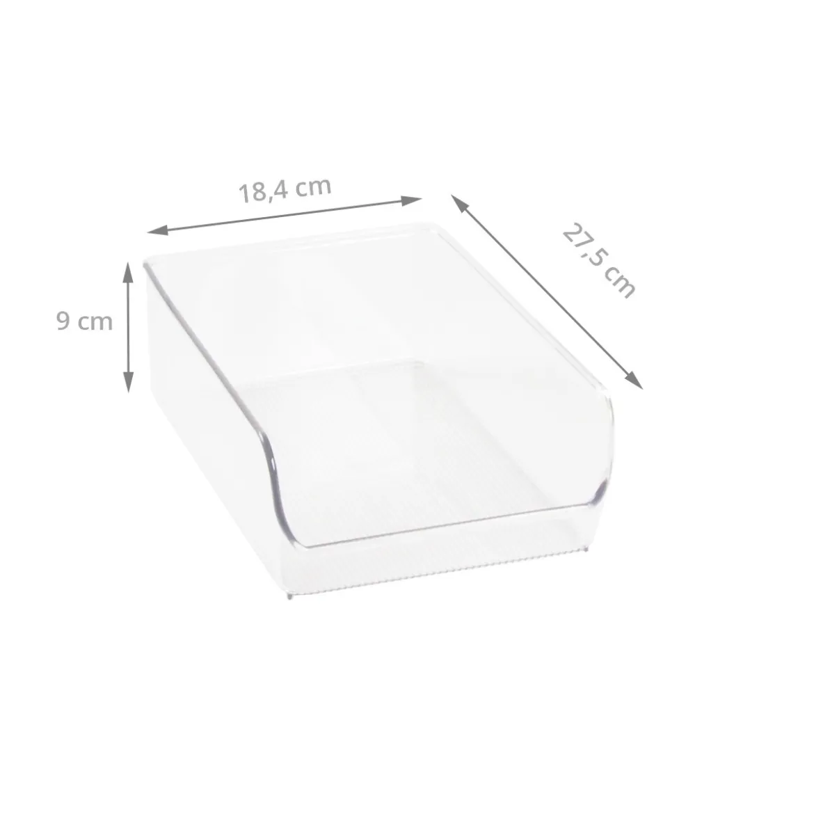 Organisateur de placard M en plastique transparent