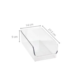 Organisateur de placard S en plastique transparent