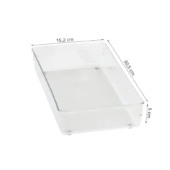 Organisateur L rectangulaire en acrylique pour tiroirs
