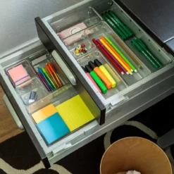 Organisateur M rectangulaire en acrylique pour tiroirs