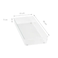 Organisateur XL rectangulaire en acrylique pour tiroirs
