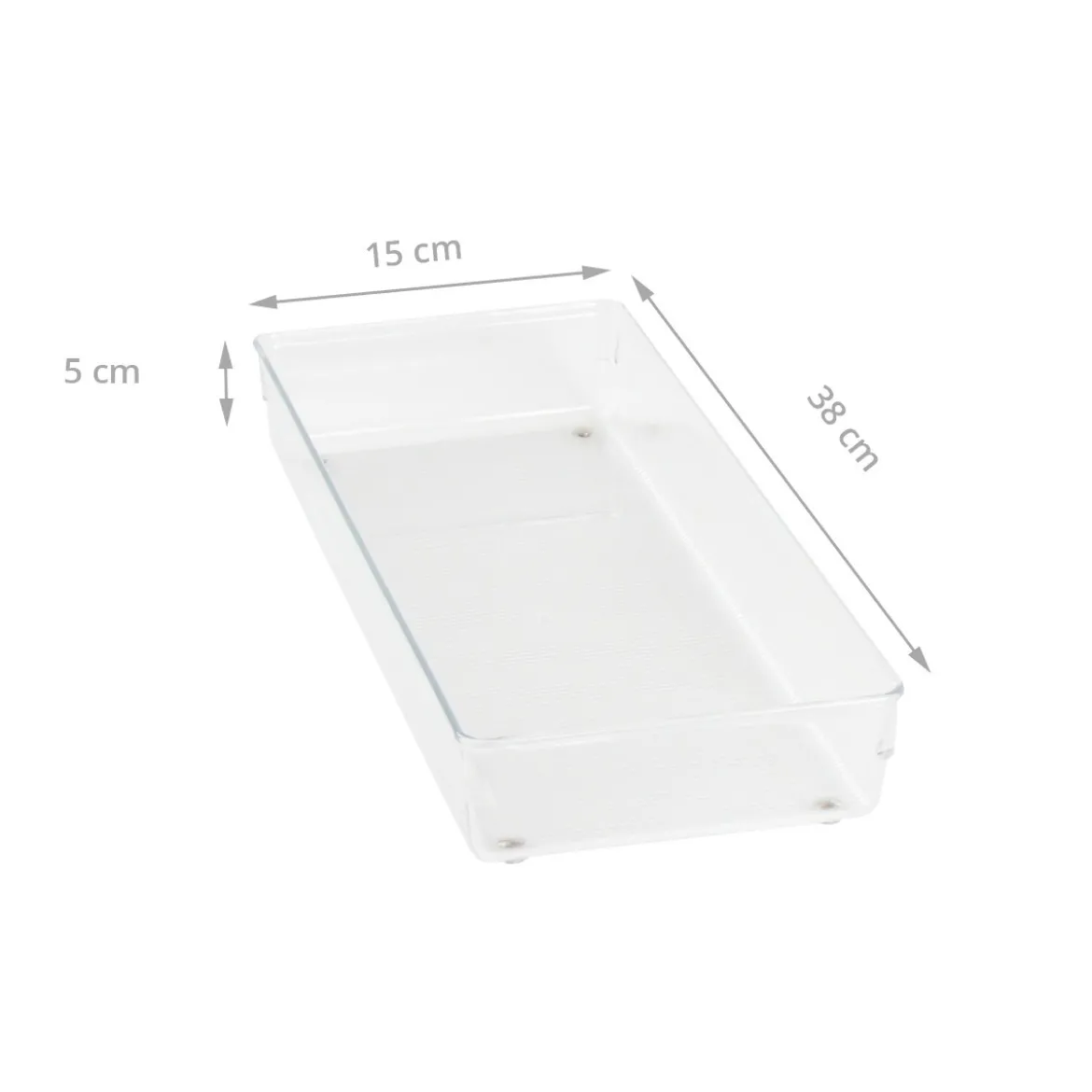 Organisateur XL rectangulaire en acrylique pour tiroirs