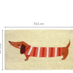 Paillasson chien saucisse