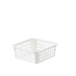 Panier carré pour tiroir de salle de bain en plastique recyclé