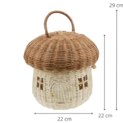 Panier de rangement champignon