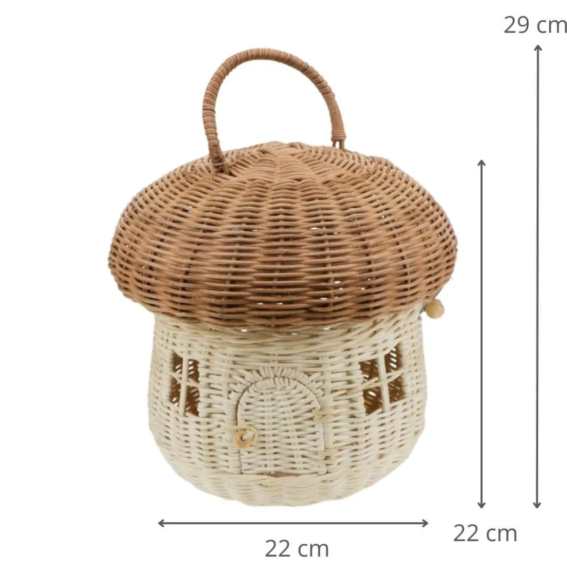 Panier de rangement champignon