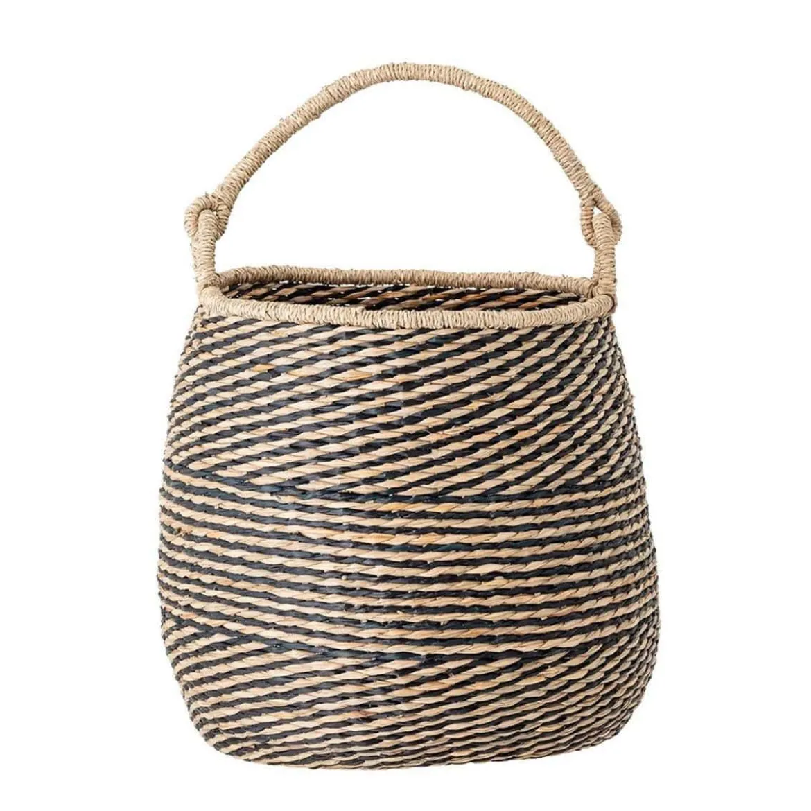 Panier de rangement rond avec anse