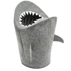 Panier à jouets requin en feutre