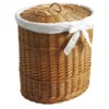Panier à linge ovale en osier