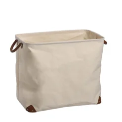 Panier à linge rectangulaire en toile