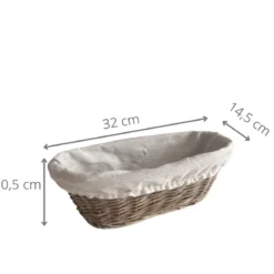 Panier à pain en osier