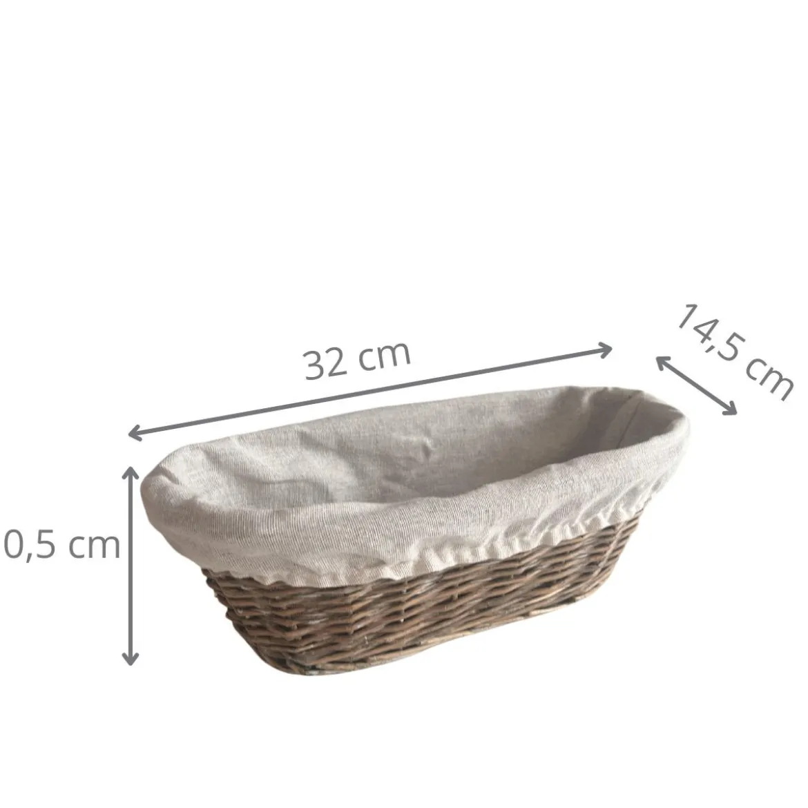 Panier à pain en osier