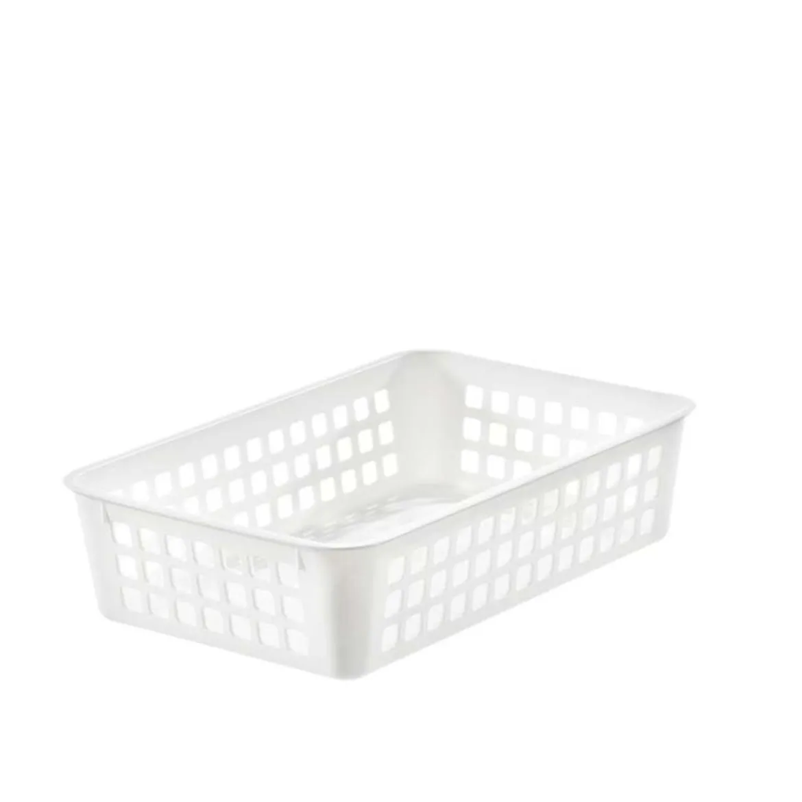 Panier rectangulaire pour tiroir de salle de bain en plastique recyclé