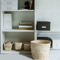 Panier rond pour salle de bain L