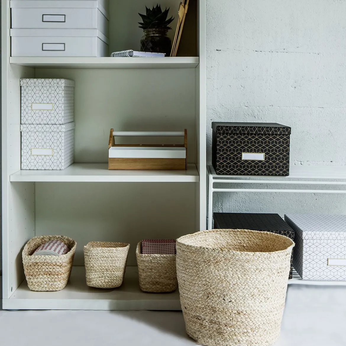 Panier rond pour salle de bain L