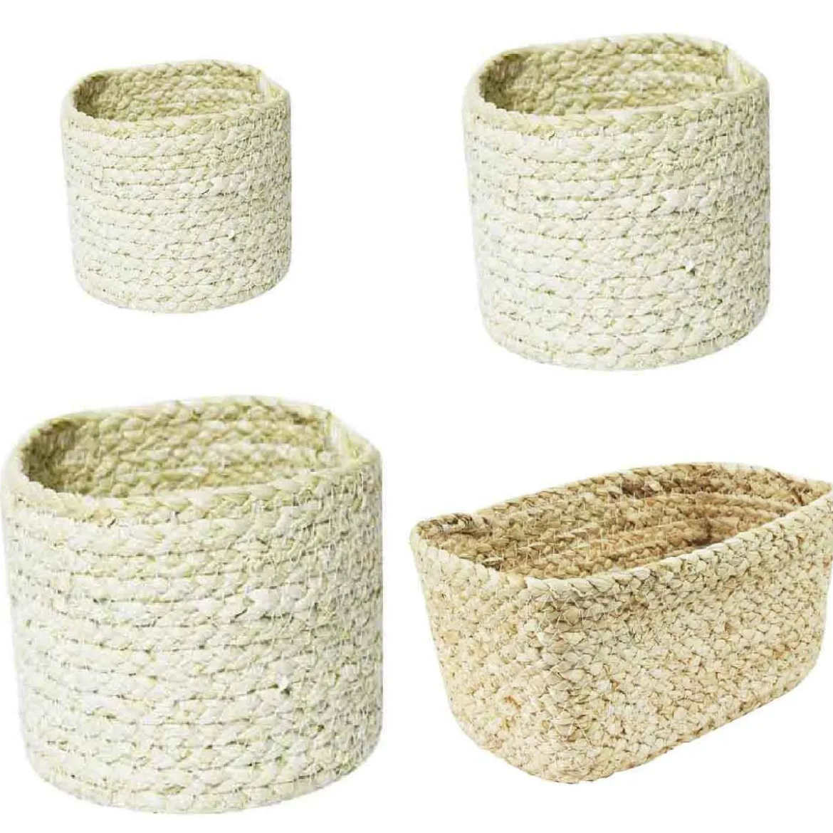 Panier rond pour salle de bain L