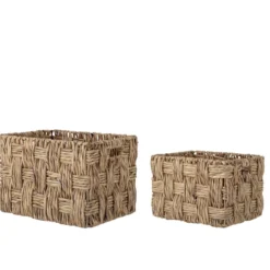 2 paniers de rangement rectangulaires