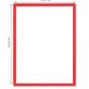Panneau d'affichage repositionnable encadré rouge