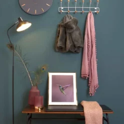 Patère au style scandinave avec 6 double crochets