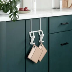 Patère double de porte ludique