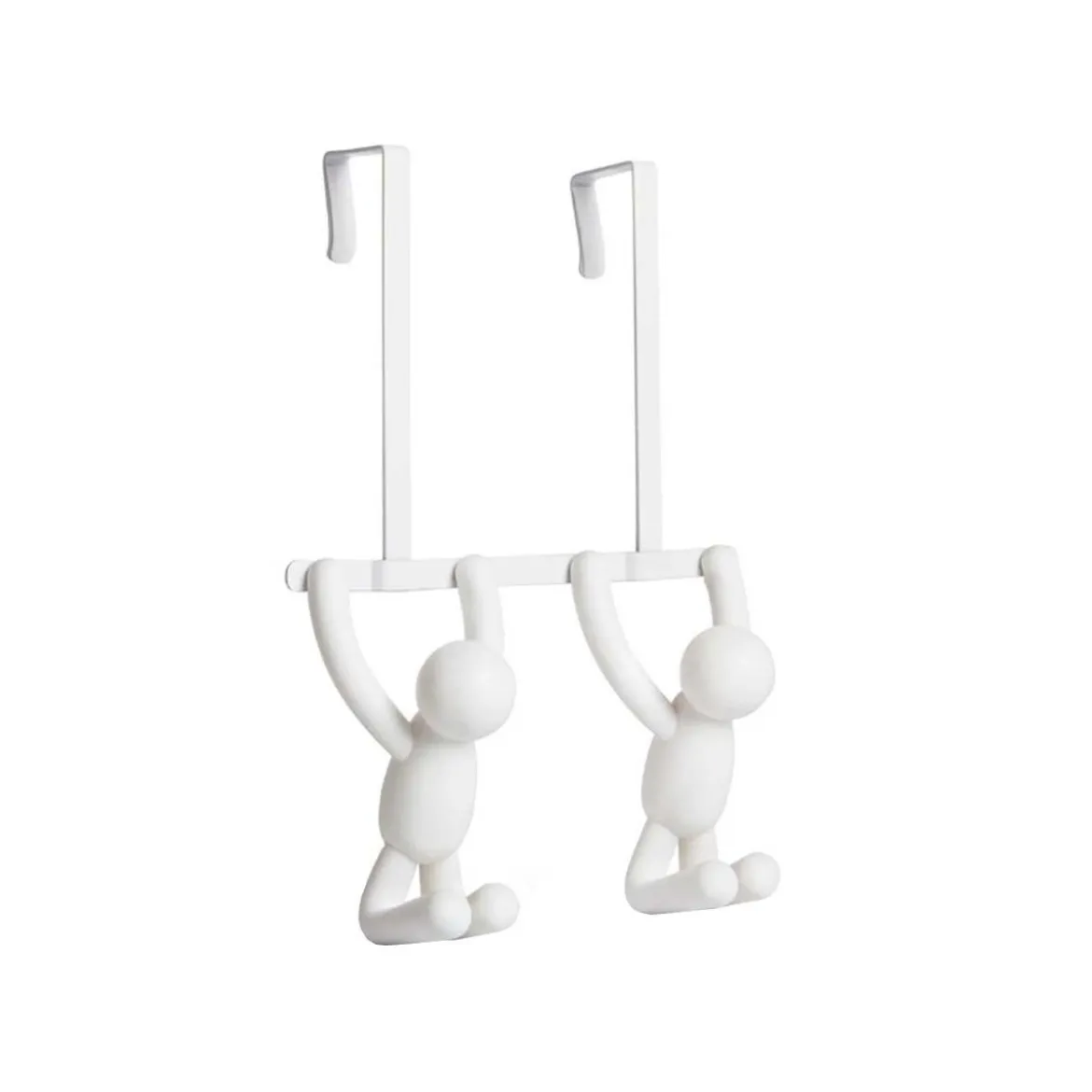 Patère double de porte ludique