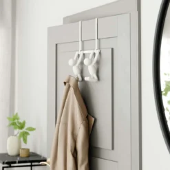 Patère double de porte ludique