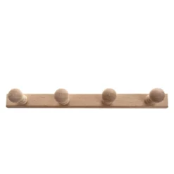 Patère en bois 4 têtes