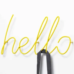 Patère jaune Hello