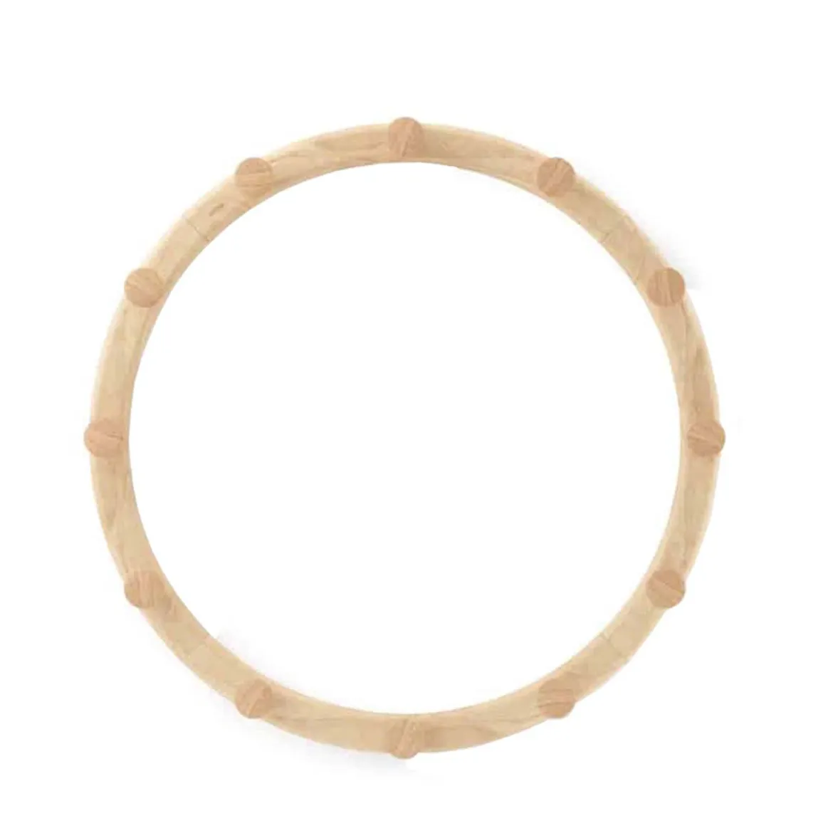 4 patères en bois naturel en forme de vagues