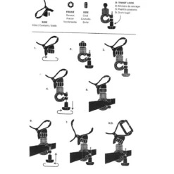 Pince guidon de vélo pour téléphone