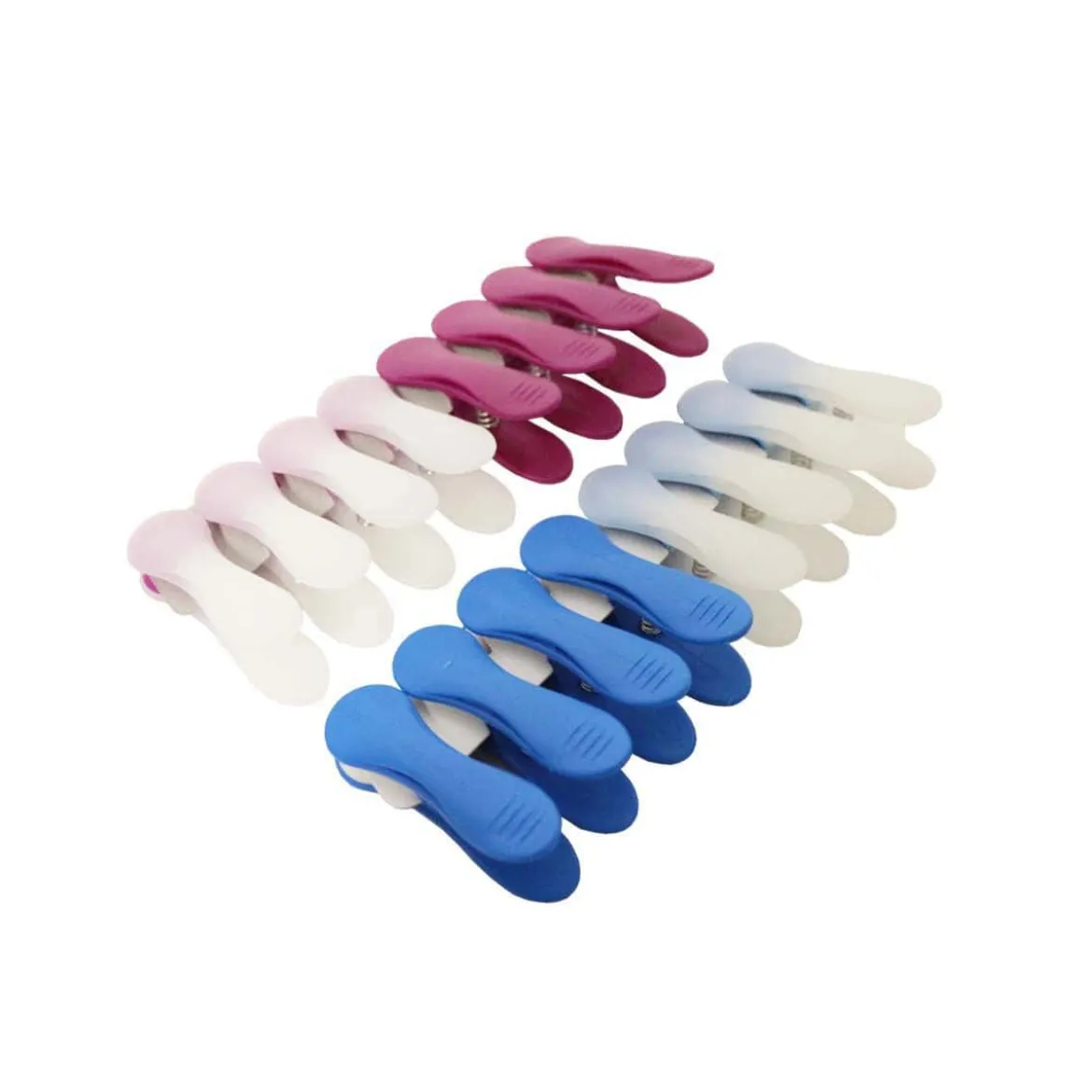 16 pinces à sachet colorées