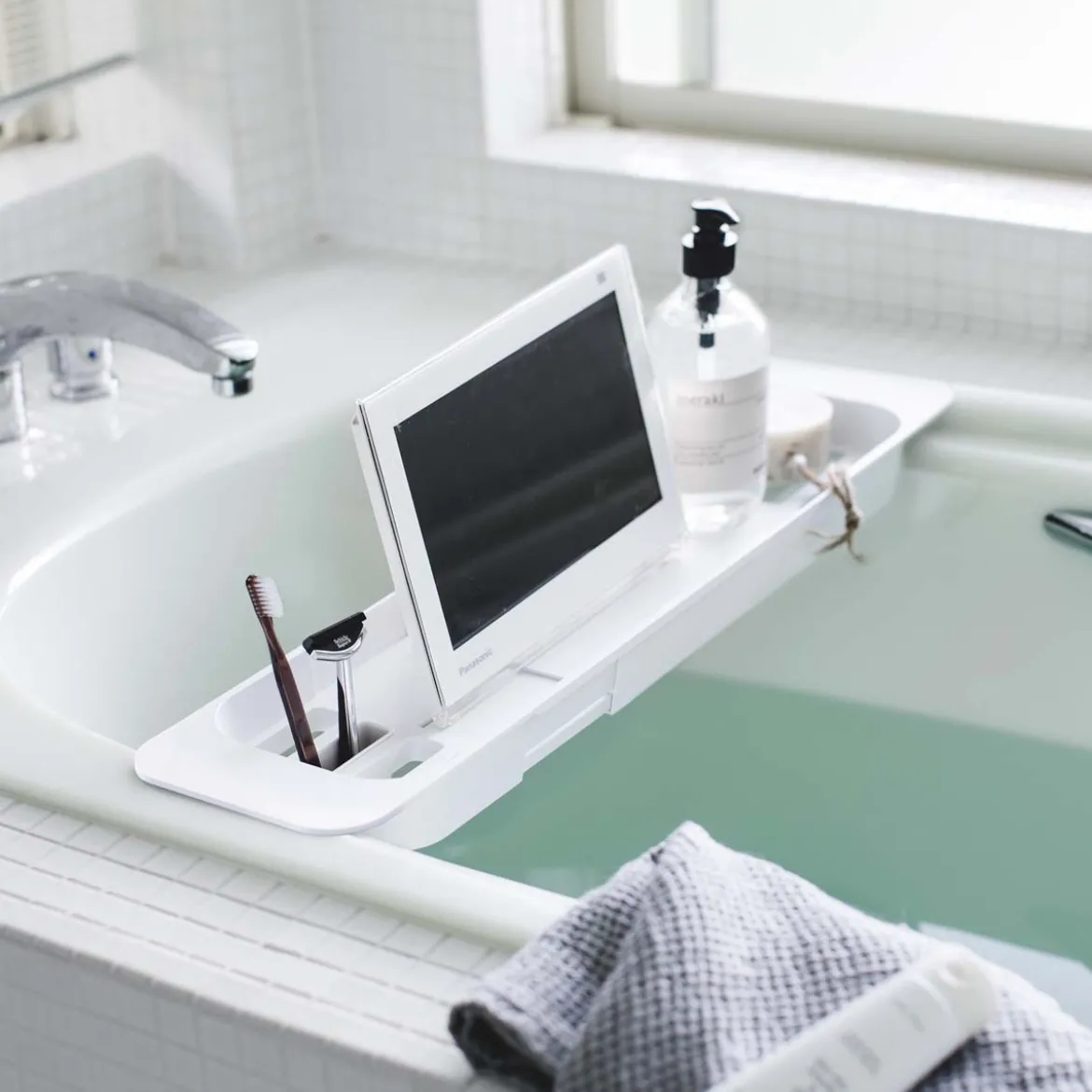 Plateau de baignoire blanc