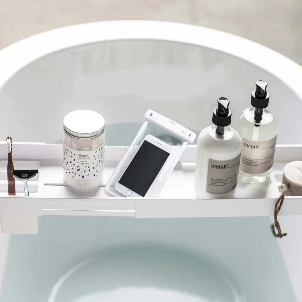 Plateau de baignoire blanc