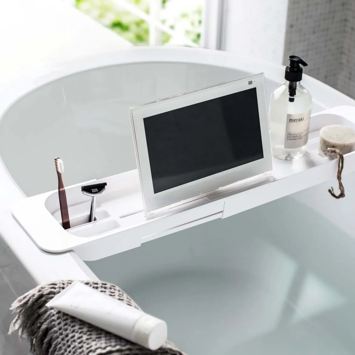 Plateau de baignoire blanc