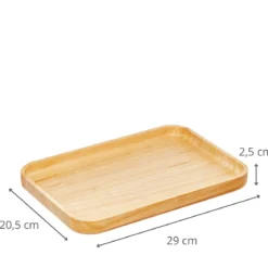 Plateau de rangement en bois