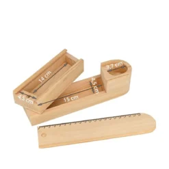 Plumier double en bois