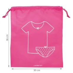 Pochette rose pour sous-vêtements fille