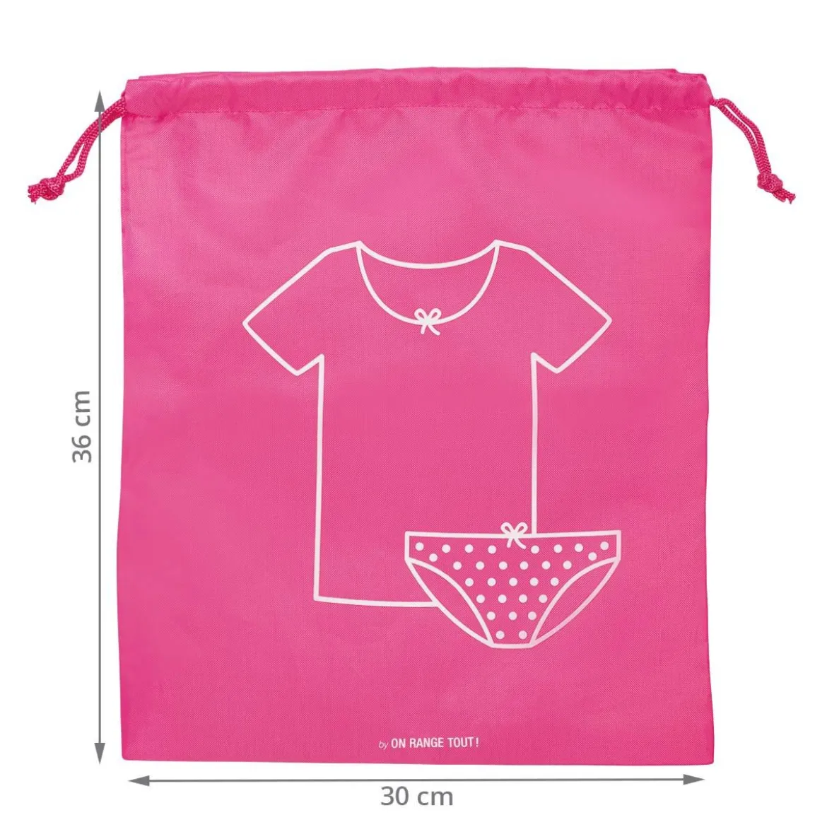 Pochette rose pour sous-vêtements fille