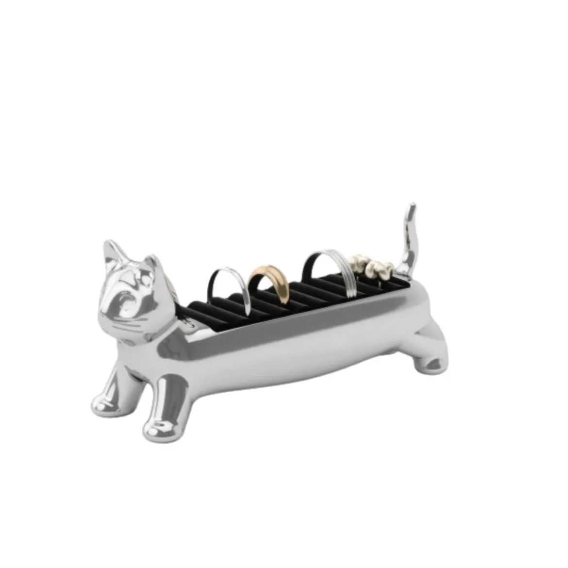 Porte-bagues chat
