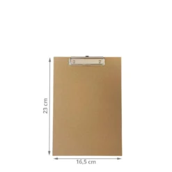 Porte bloc à pince A5 en carton kraft