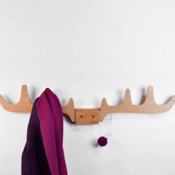 Porte-manteau mural cerf
